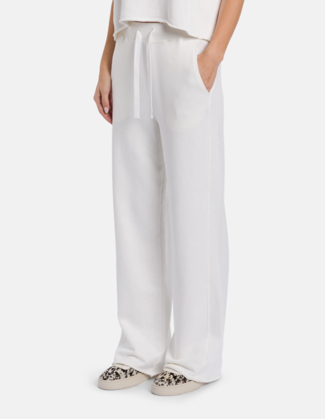 pantalone wide leg in cotone garzato DP860KF0254DMI9 000 DONDUP 