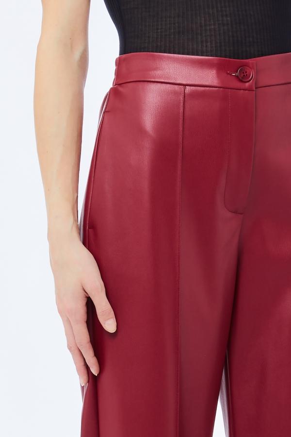 pantalone in tessuto spalmato MF5069E0624 91650 LIU JO WHITE 