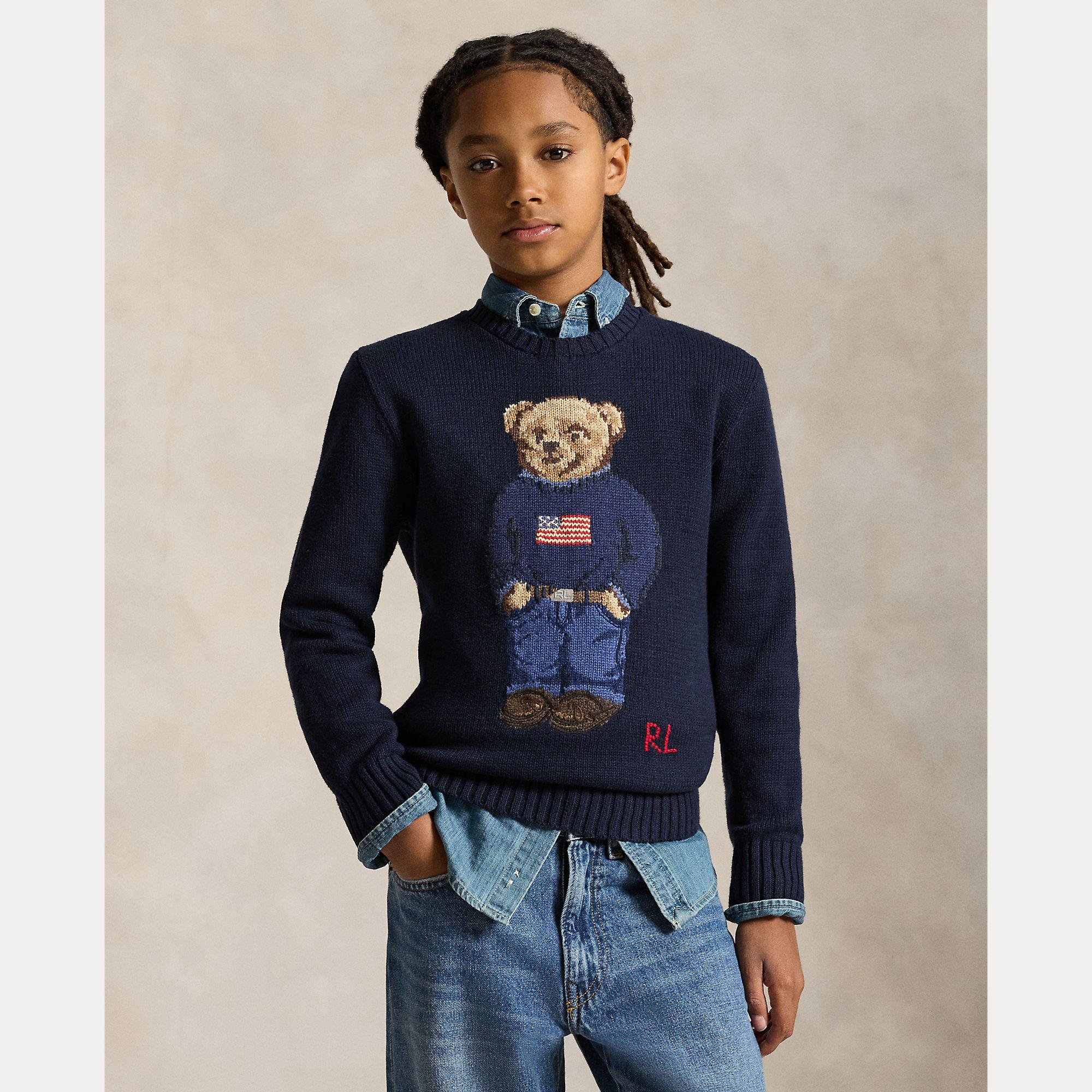 maglione in cotone polo bear 323-668286 002 RALPH LAUREN POLO 