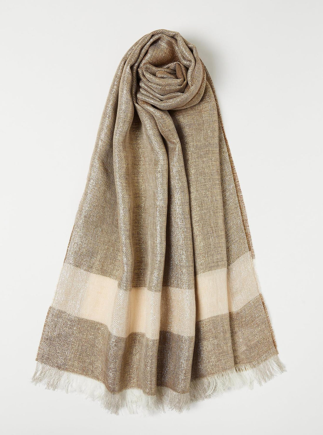 stola in lino e lurex MLACAPO 002 MARella ACCESSORI 