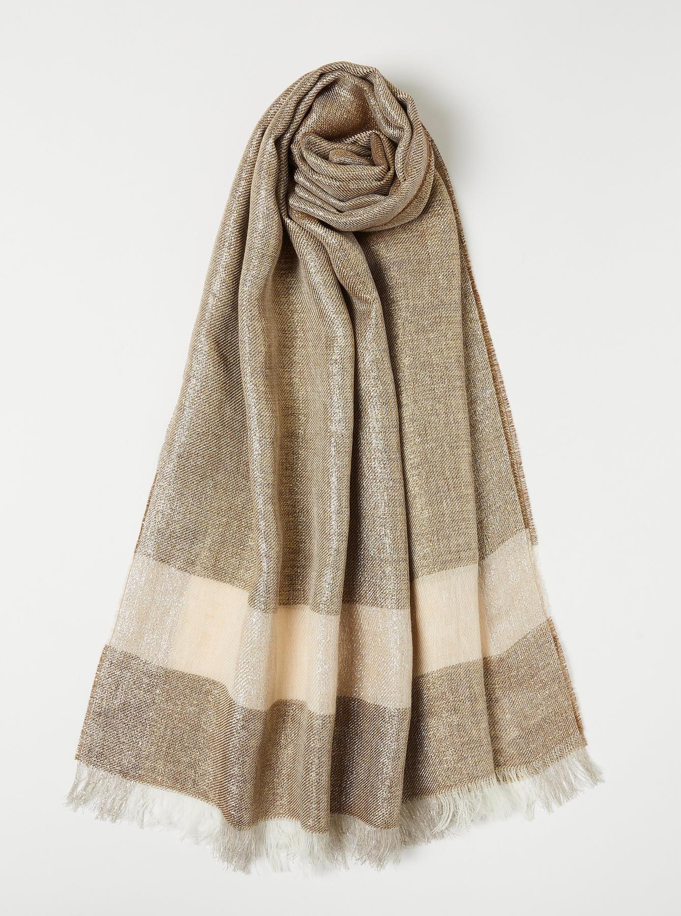 stola in lino e lurex MLACAPO 002 MARella ACCESSORI 