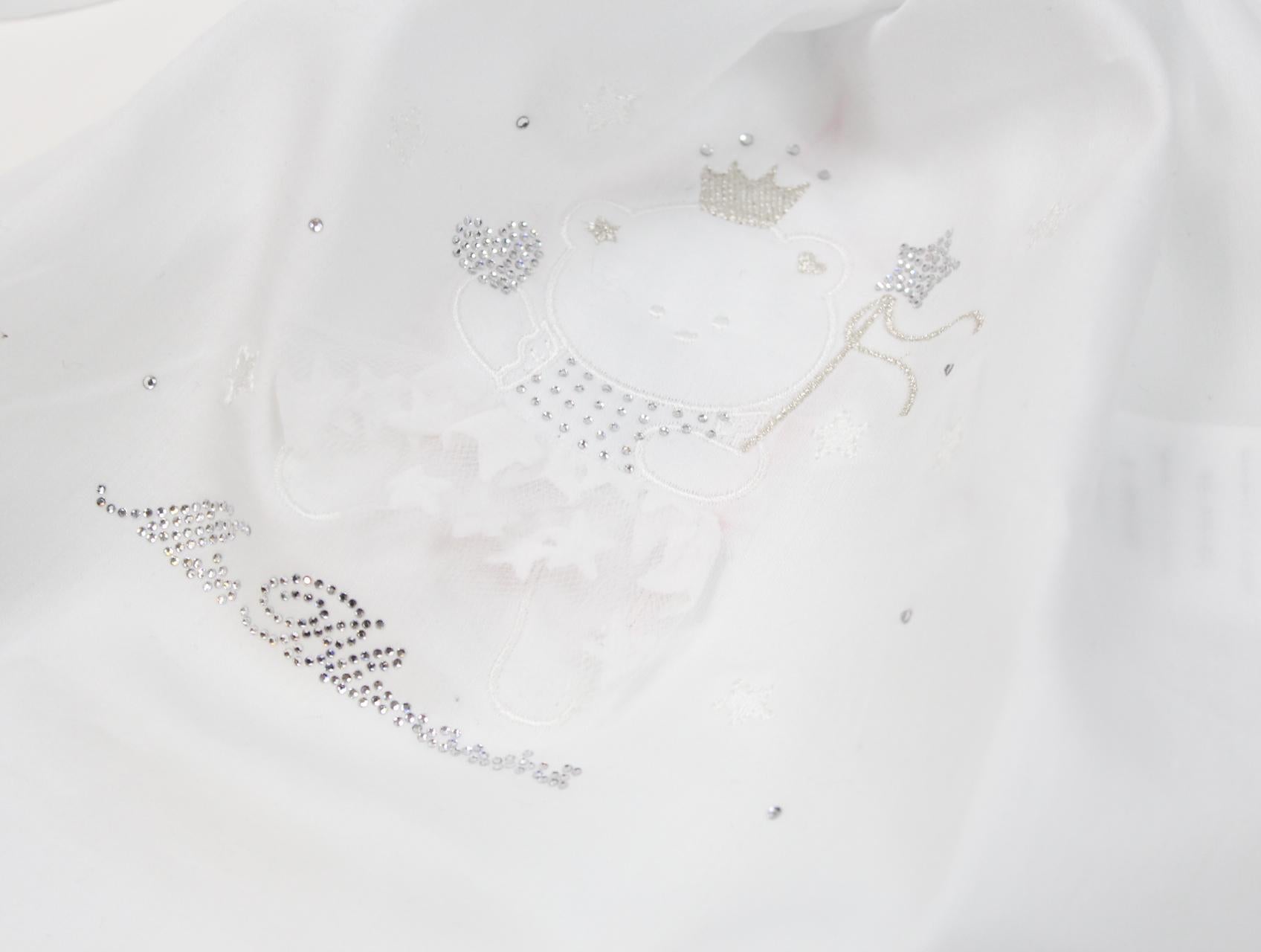 SACCO NASCITA CON ORSETTO MBL3290-BIS BIANC MISS BLUMARINE 