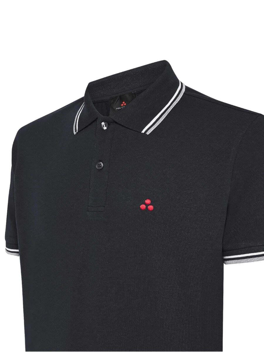 polo con contrasto al collo NEW MEDINILLA STR NER PeUTEREY 