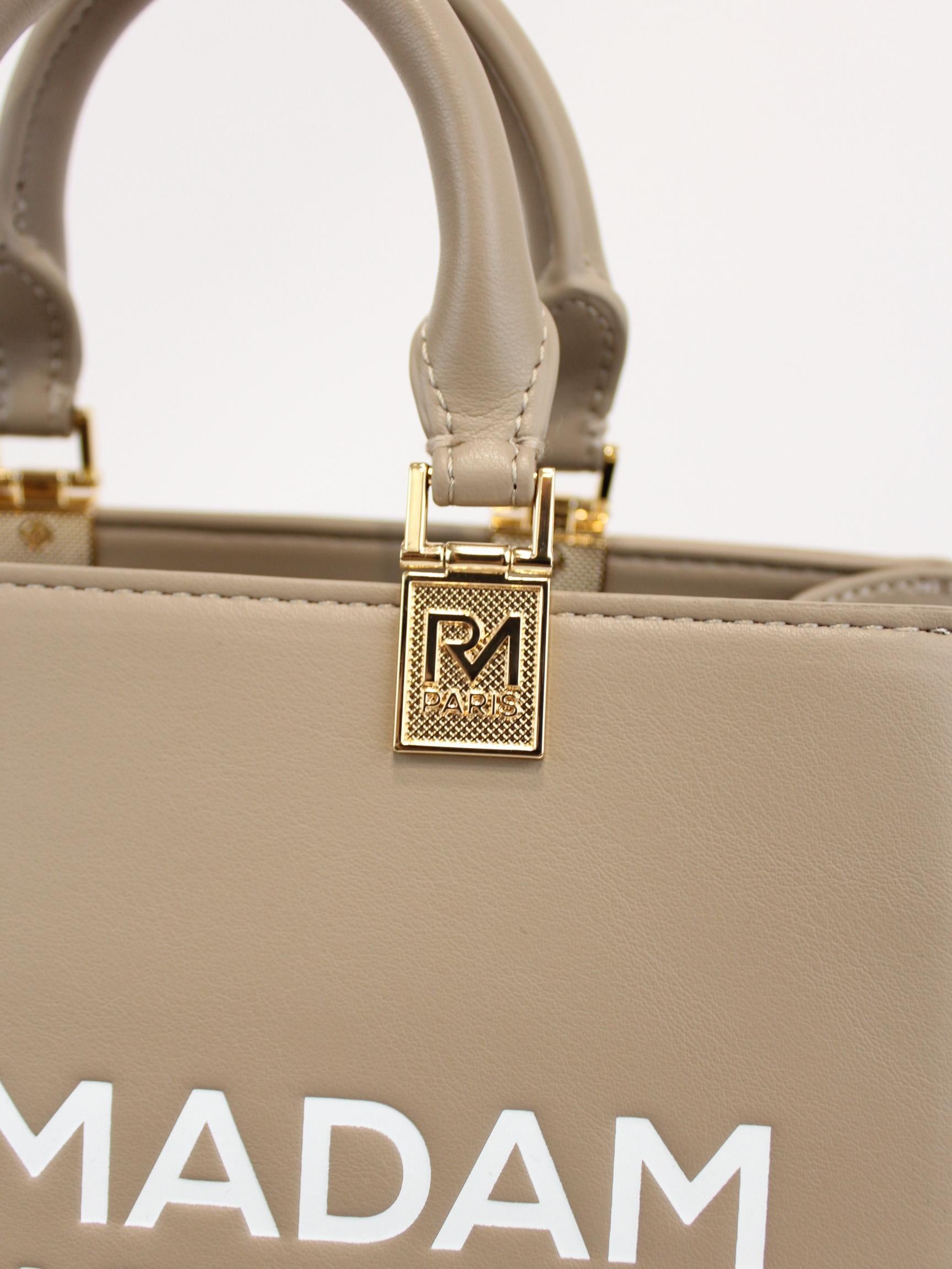 borsa iconique mini tote 1486 TAUPE RUE MADAM PARIS 