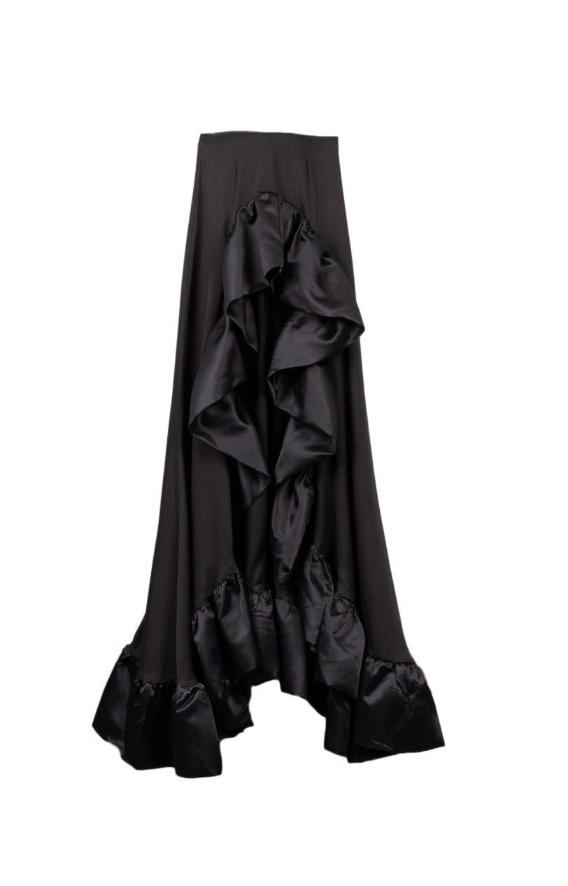 gonna ampia con strascico VULCANO NERO ODI' ODI' 