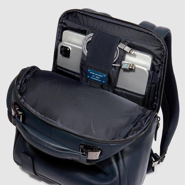 Zaino in pelle linea MOS CA6289MOS BLU PIQUADRO 