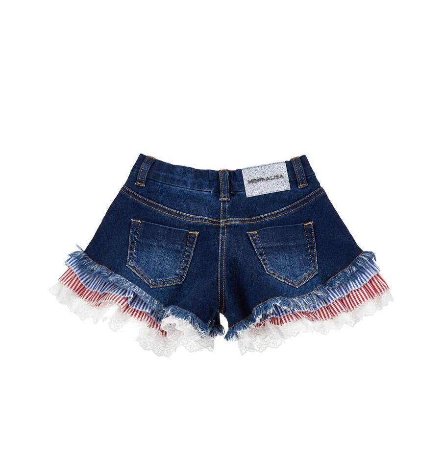 shorts in denim 19G401 7015 0055 MONNALISA 