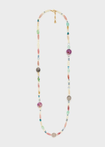 collana lunga in resina ABCL0406 VIOLA NALI' 