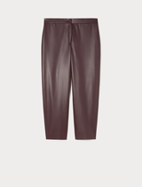 NOW MARINA RINALDI pantalone in jersey spalmato Marrone