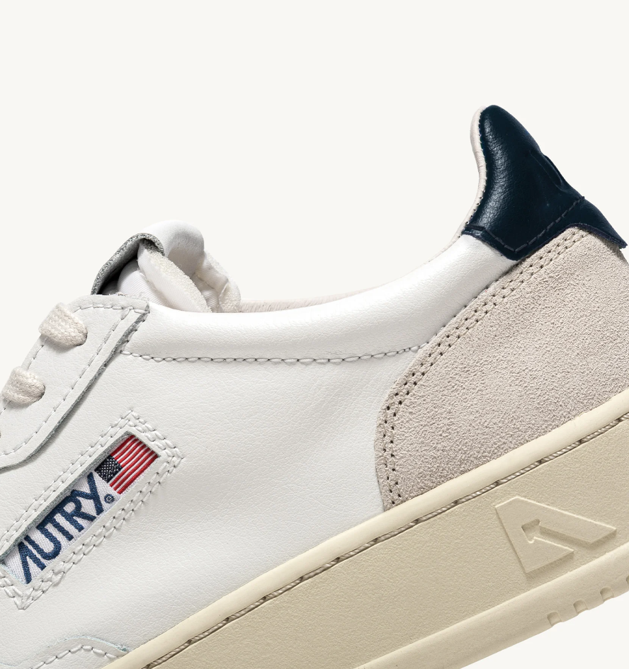 sneakers medalist low in pelle AULMLS28 WHITE/BLUE AUTRY 