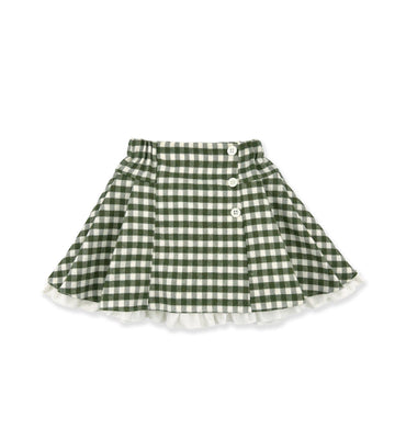 gonna tartan con bottoni 1TCGN24 Y07 LA STUPENDERIA 