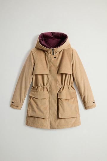 parka 3 in 1 in velluto CFWWOU2106FRUT5010 8908 WOOLRICH 
