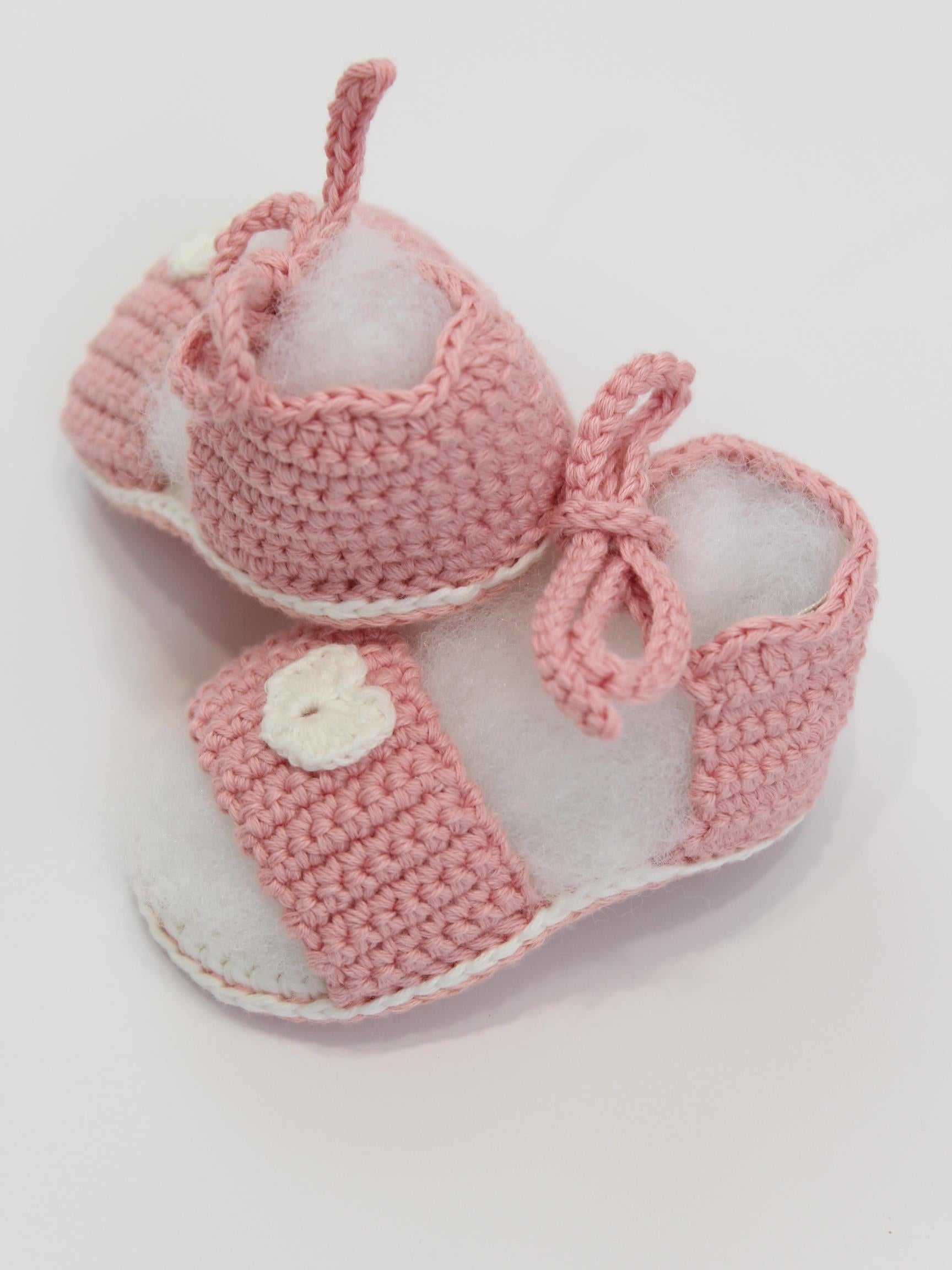 scarpina cotone nascita con laccio fiocco TAORMINA SCARPINA UNI PICCOLA GIUGGIOLA 