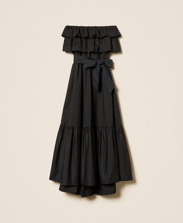 abito lungo off shoulder 261AP2133 00006 TWINSET ACTITUDE 