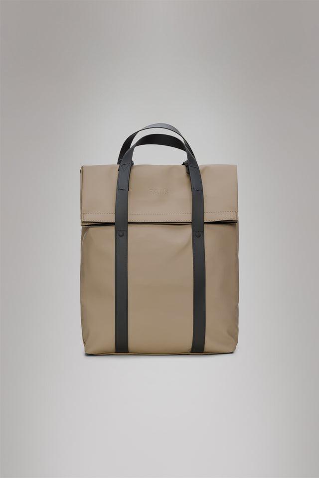 2 way tote backpack 12940 BEIGE RAINS 