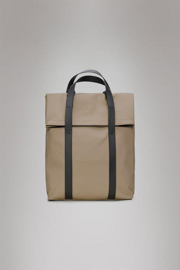 2 way tote backpack 12940 BEIGE RAINS 