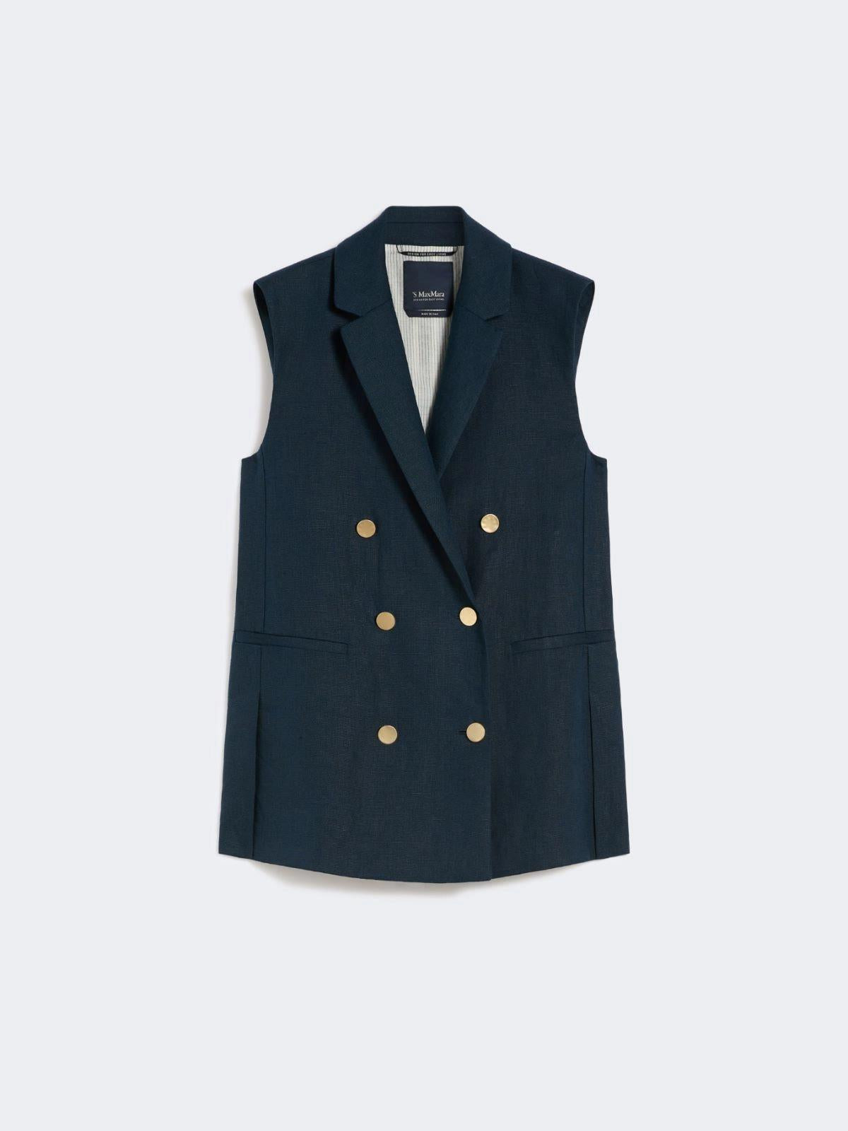 gilet in stuoia di lino SMMBIRD 004 S MAXMARA 