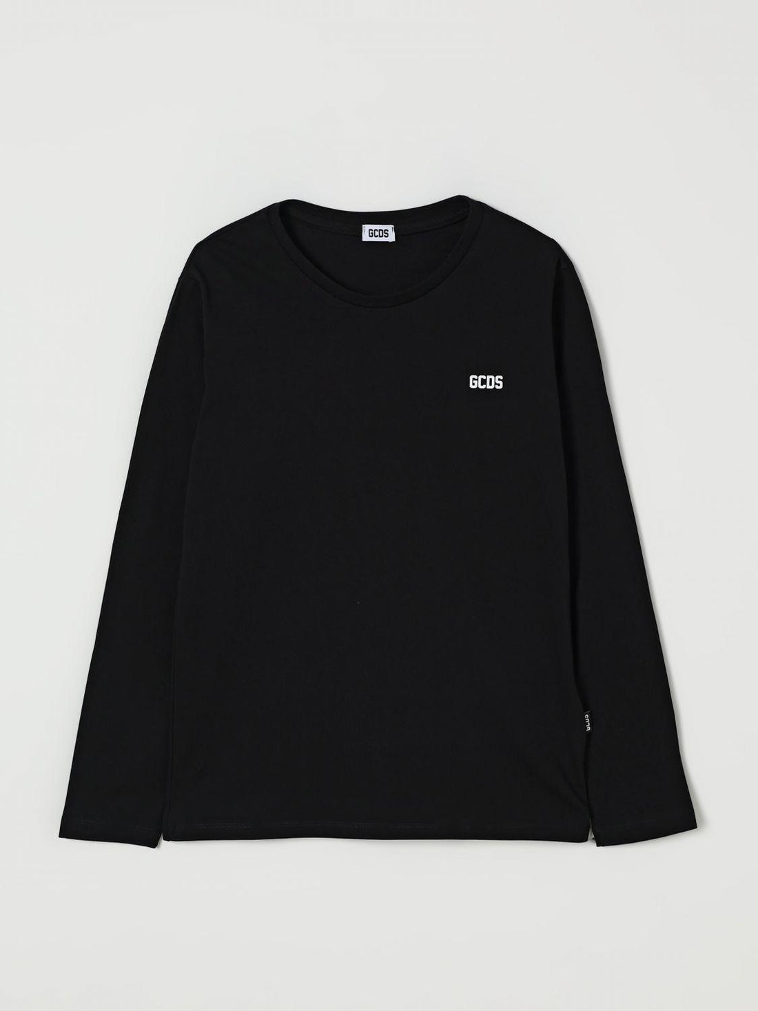 t-shirt maniche lunghe con logo B2JU2217BA3 99 BLACK GCDS 