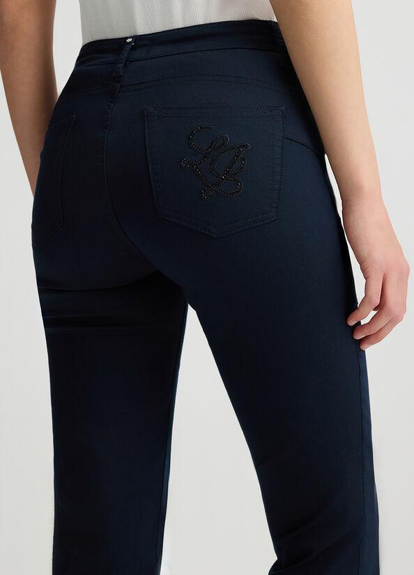 pantalone cropped con bottoni WA5416T7144 93921 liU JO 