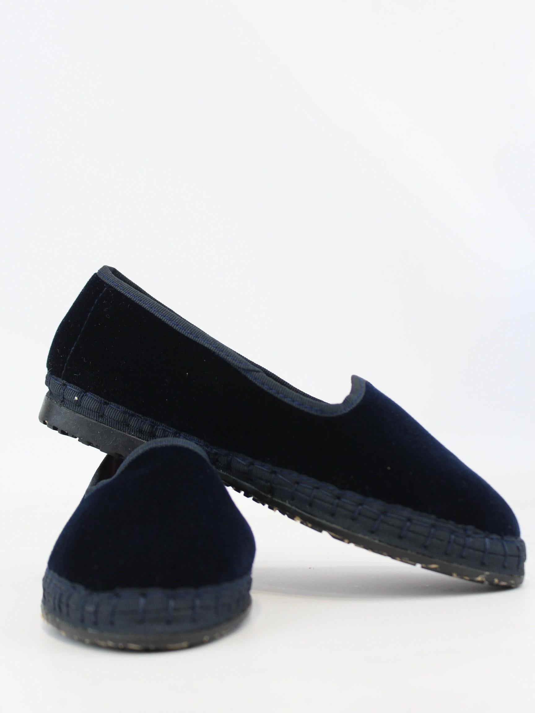 sandalo in velluto HAZEL KIDS BLUE FLABELUS 