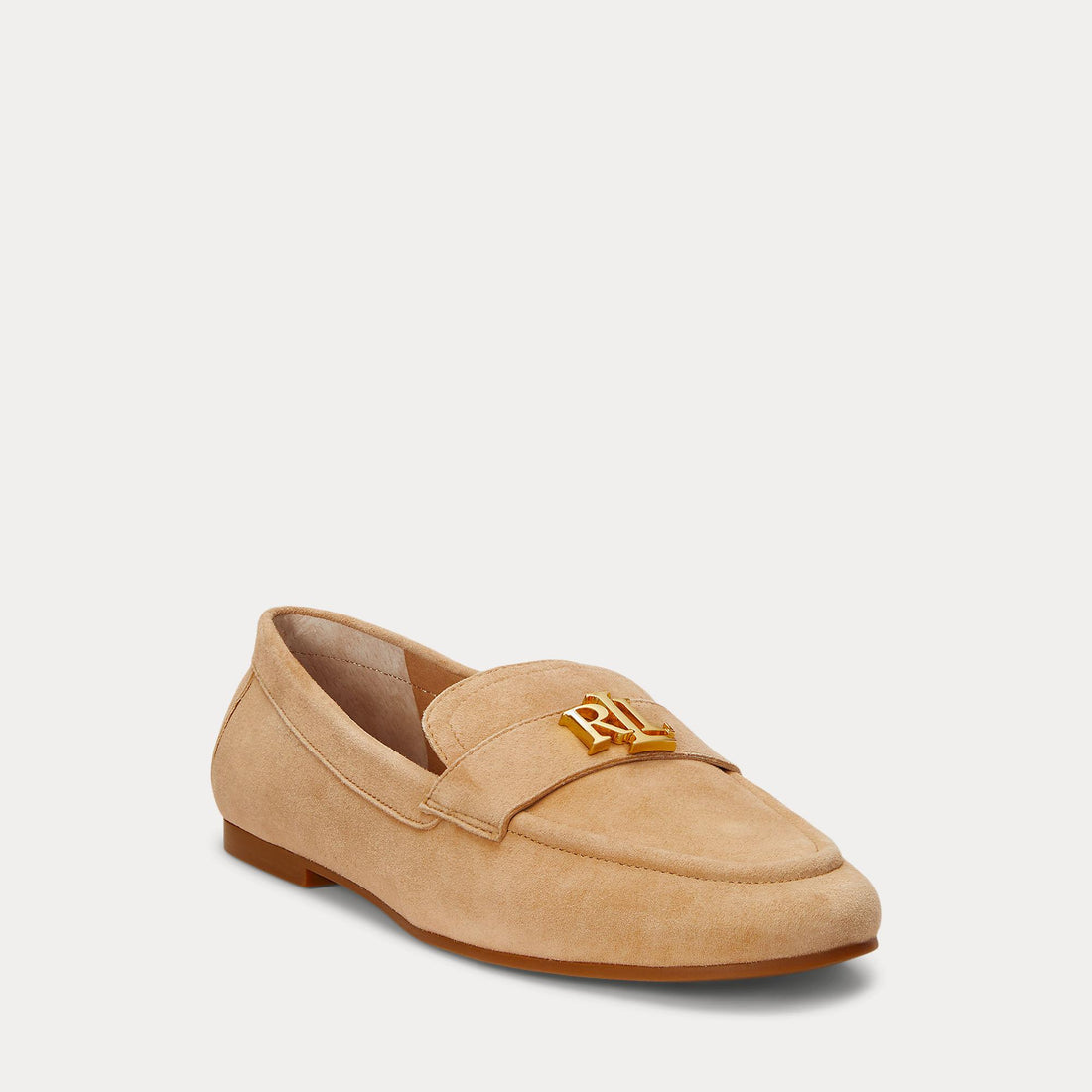 mocassini in camoscio con logo 802-946809 007 LAUREN RALPH LAUREN 