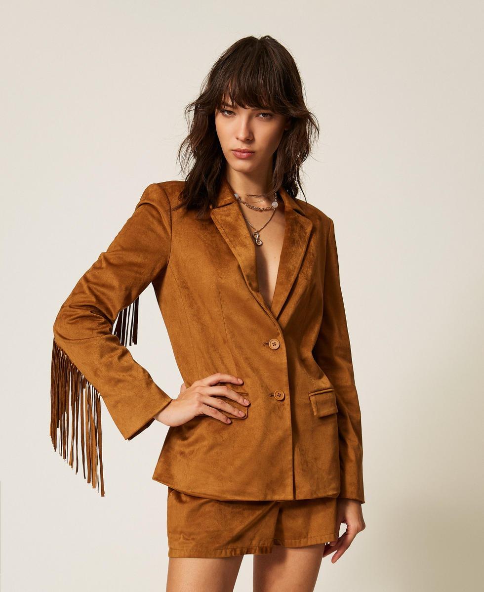 giacca blazer scamosciata 261AP2331 10065 TWINSET ACTITUDE 