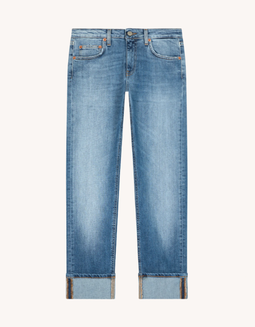 jeans coco con risvolto DP801DSK297DJ09 800 DONDUP 