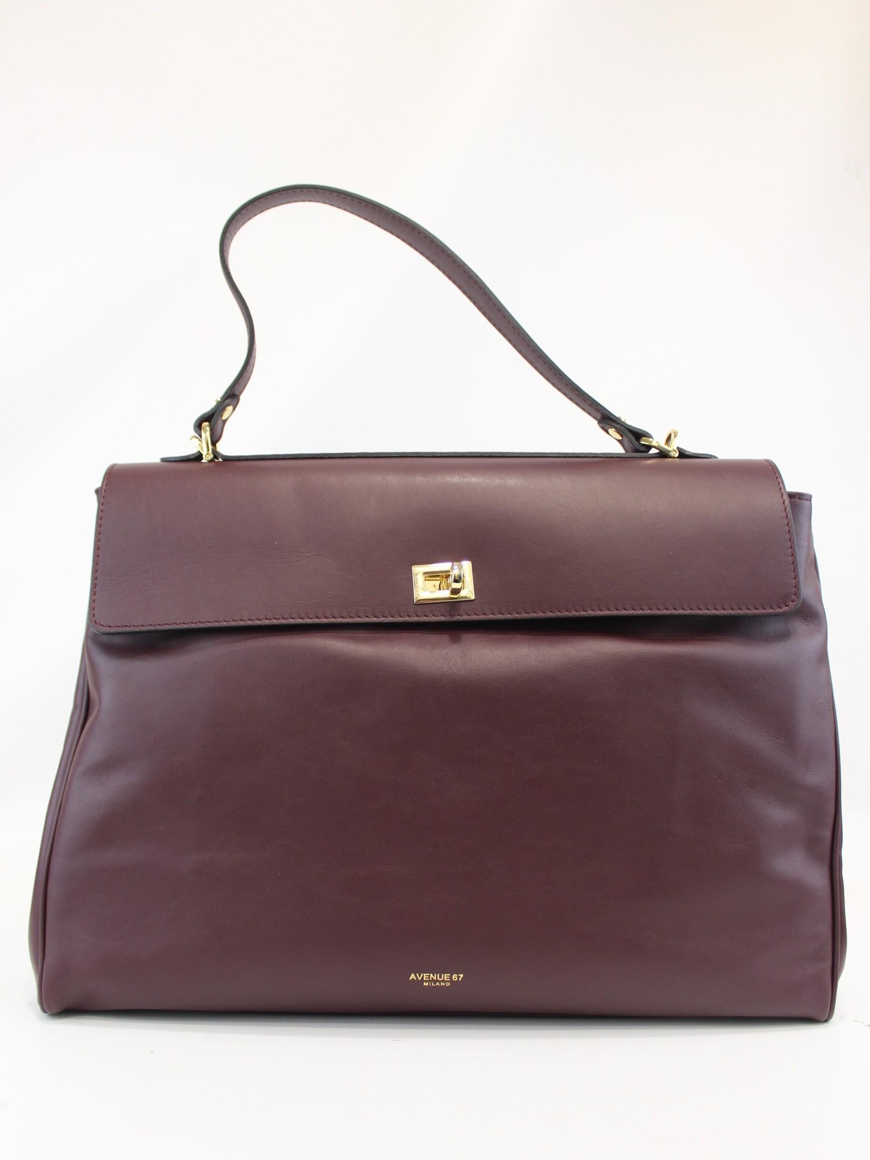 Borsa full leather FULL LEATHER BORDEAUX AVENUE 67 