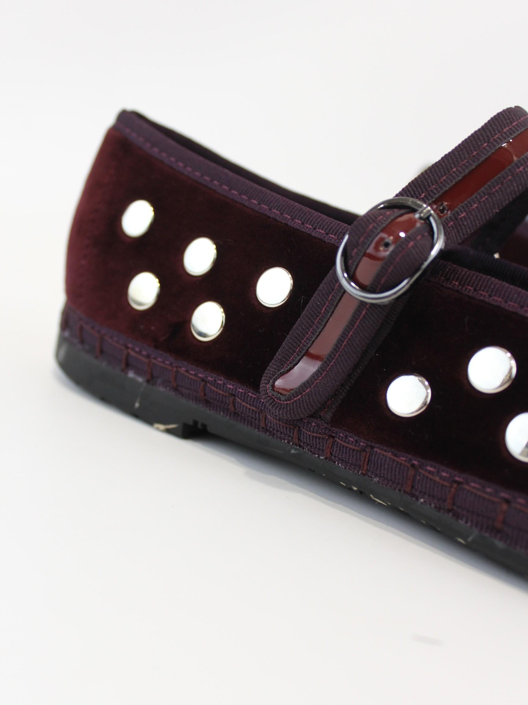 ballerina mae in velluto MAE SILVER VINO FLABELUS 