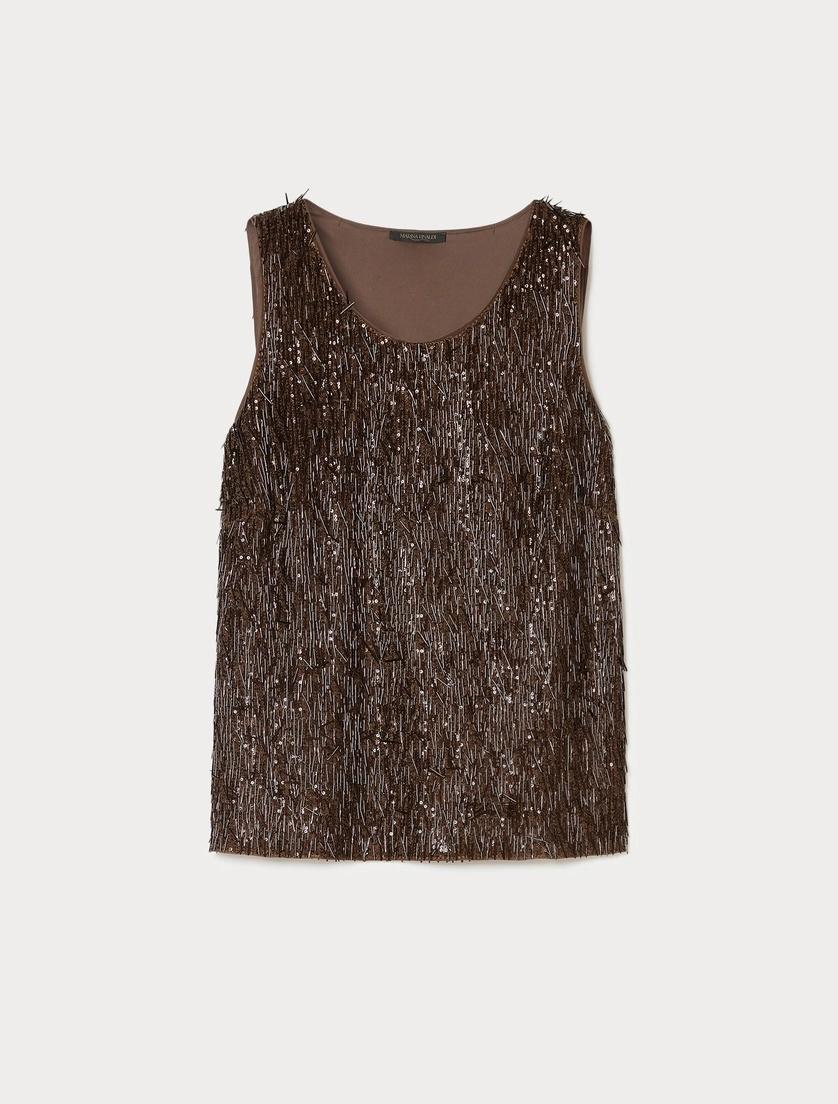 top in tulle ricamato MRNCELEBRE 001 MARINA RINALDI 
