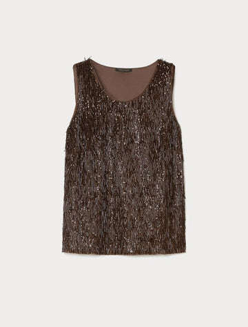 top in tulle ricamato MRNCELEBRE 001 MARINA RINALDI 