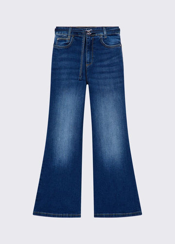 jeans flare con cintura GA6079D5051 78899 LIU JO JUNIOR 