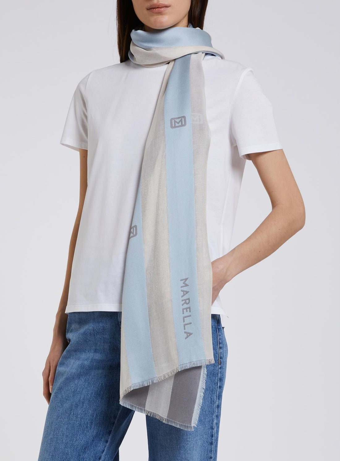 stola a righe verticali MLADOMINO 002 MARella ACCESSORI 