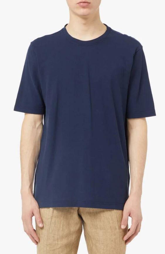 t-shirt in filo di scozia 60136 78014 598 GRAN SASSO 
