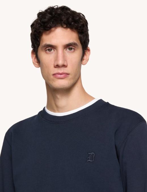 felpa regular con logo UF641KF0196FS6 894 DONDUP 