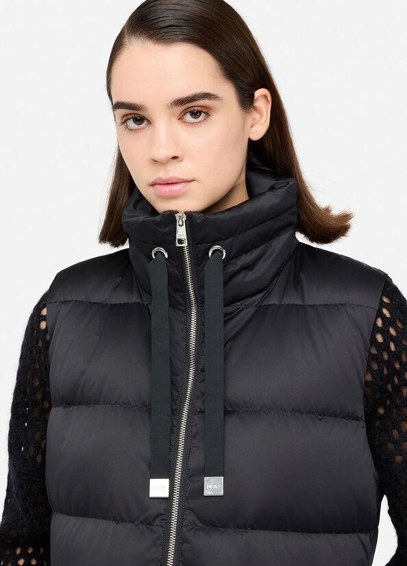 gilet lungo imbottito MF5292T017A 22222 LIU JO WHITE 