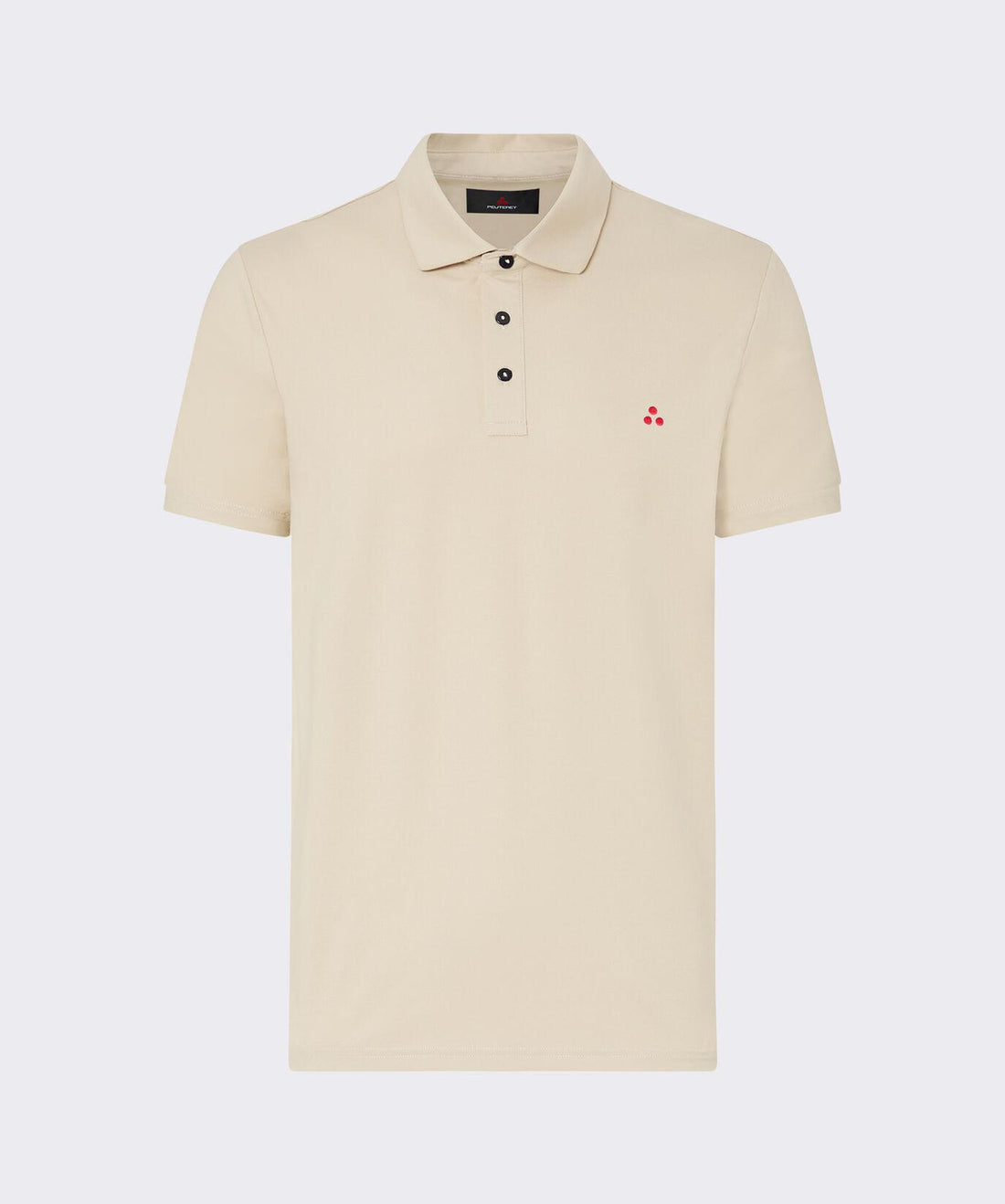 polo in cotone stretch con logo MEZZOLA 02 471 PeUTEREY 