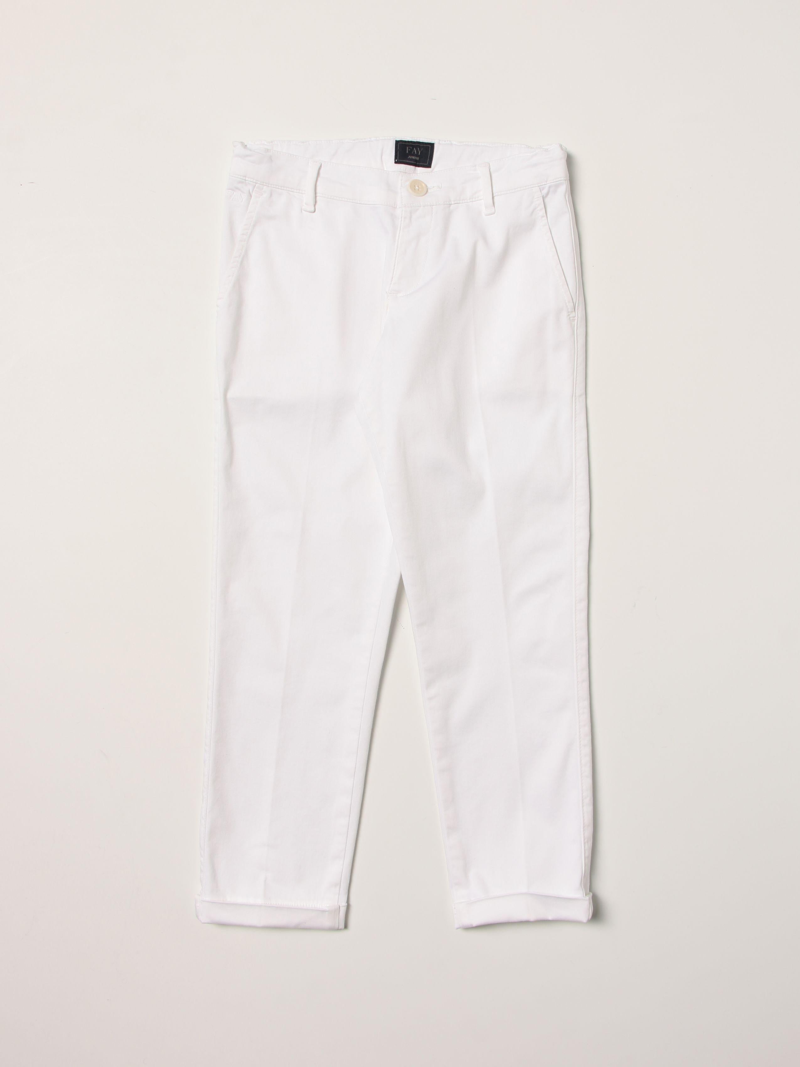 Pantalone in cotone bambino 5Q6131 Z0224 100 FAY 