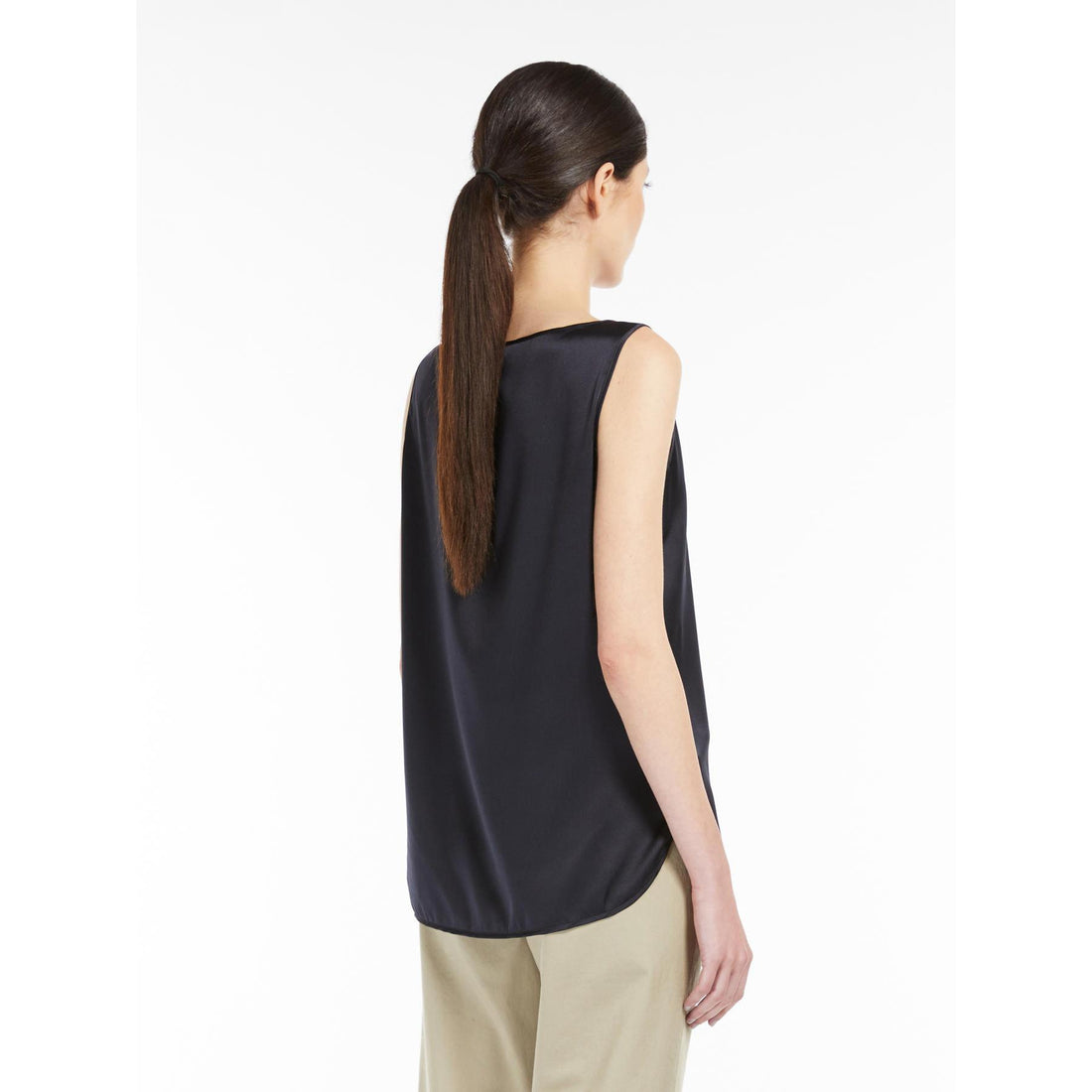 top in raso di seta PAN 006 MAXMARA 
