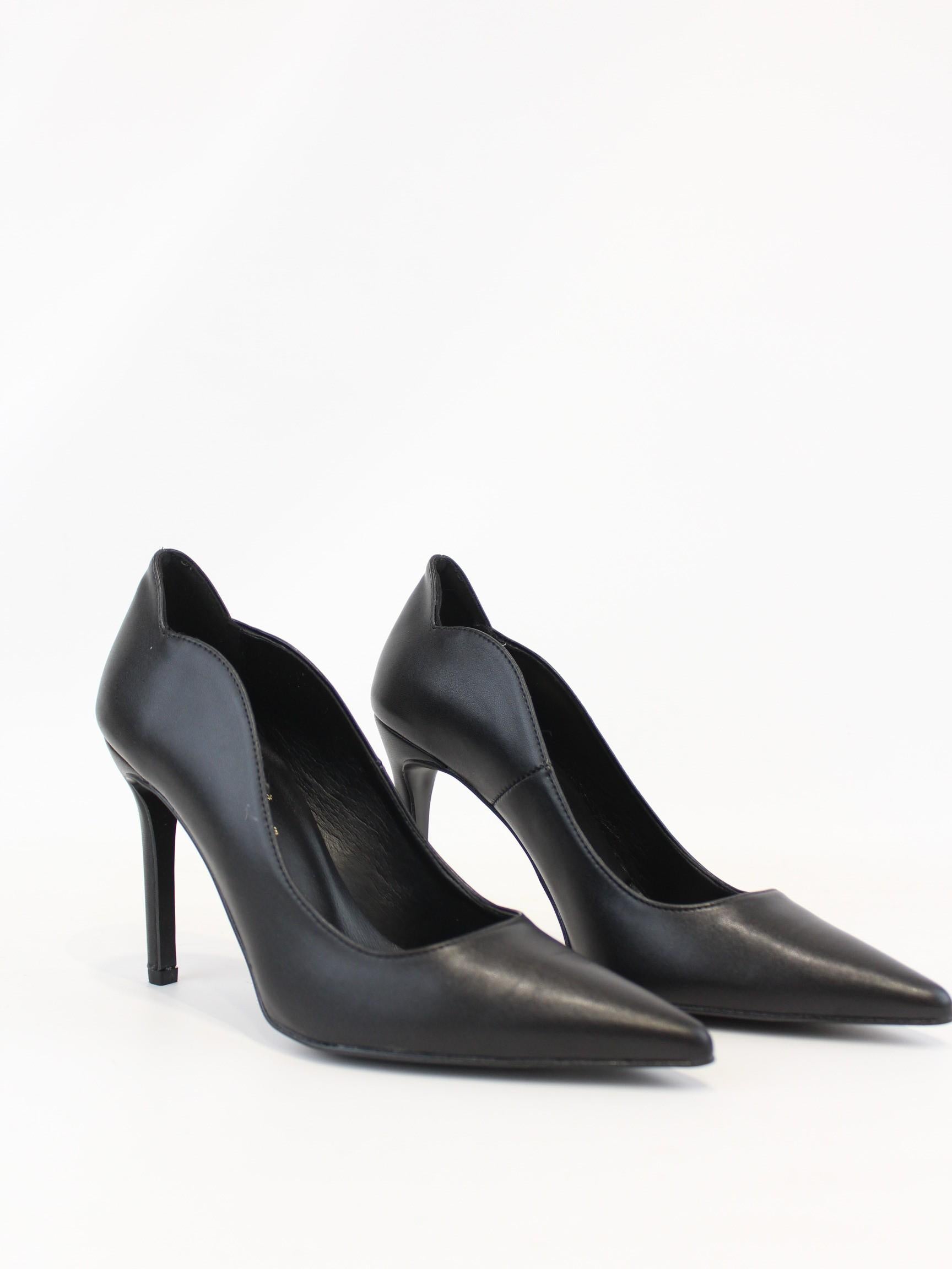 decollette in vera pelle 1742022 NERO OVYE' 