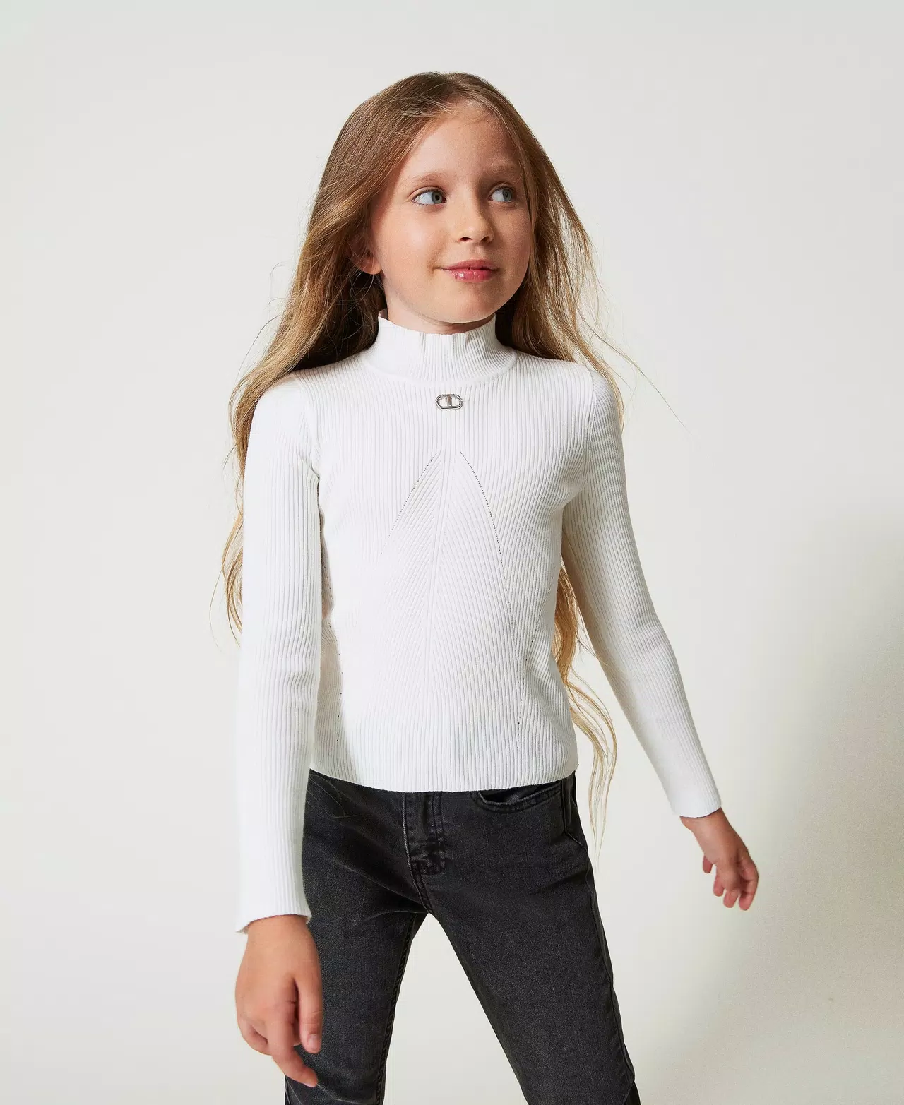 lupetto a costine 242GJ3190 00526 TWINSET GIRL 