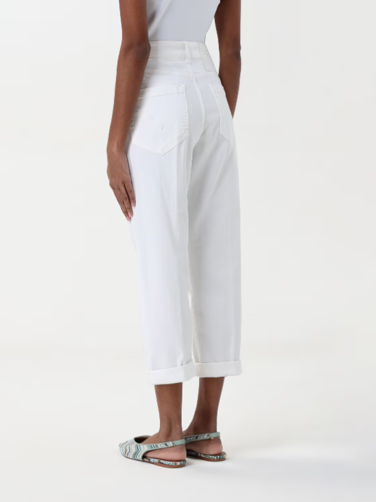 pantalone koons con bottoni logati DP268BBS0030YIX5W 000 DONDUP 