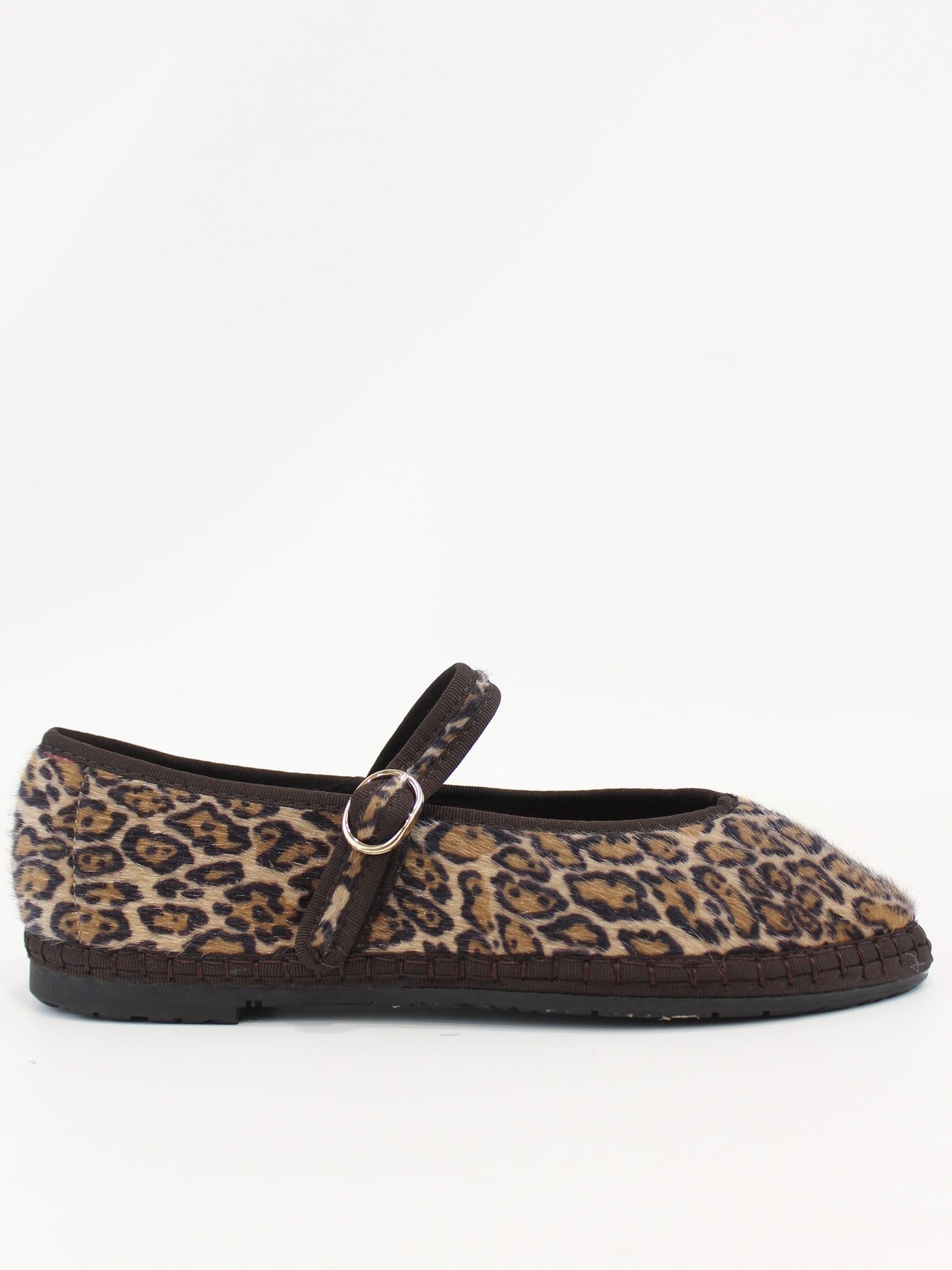 ballerina pierre leopard PIERRE LEOPARD BROWN FLABELUS 