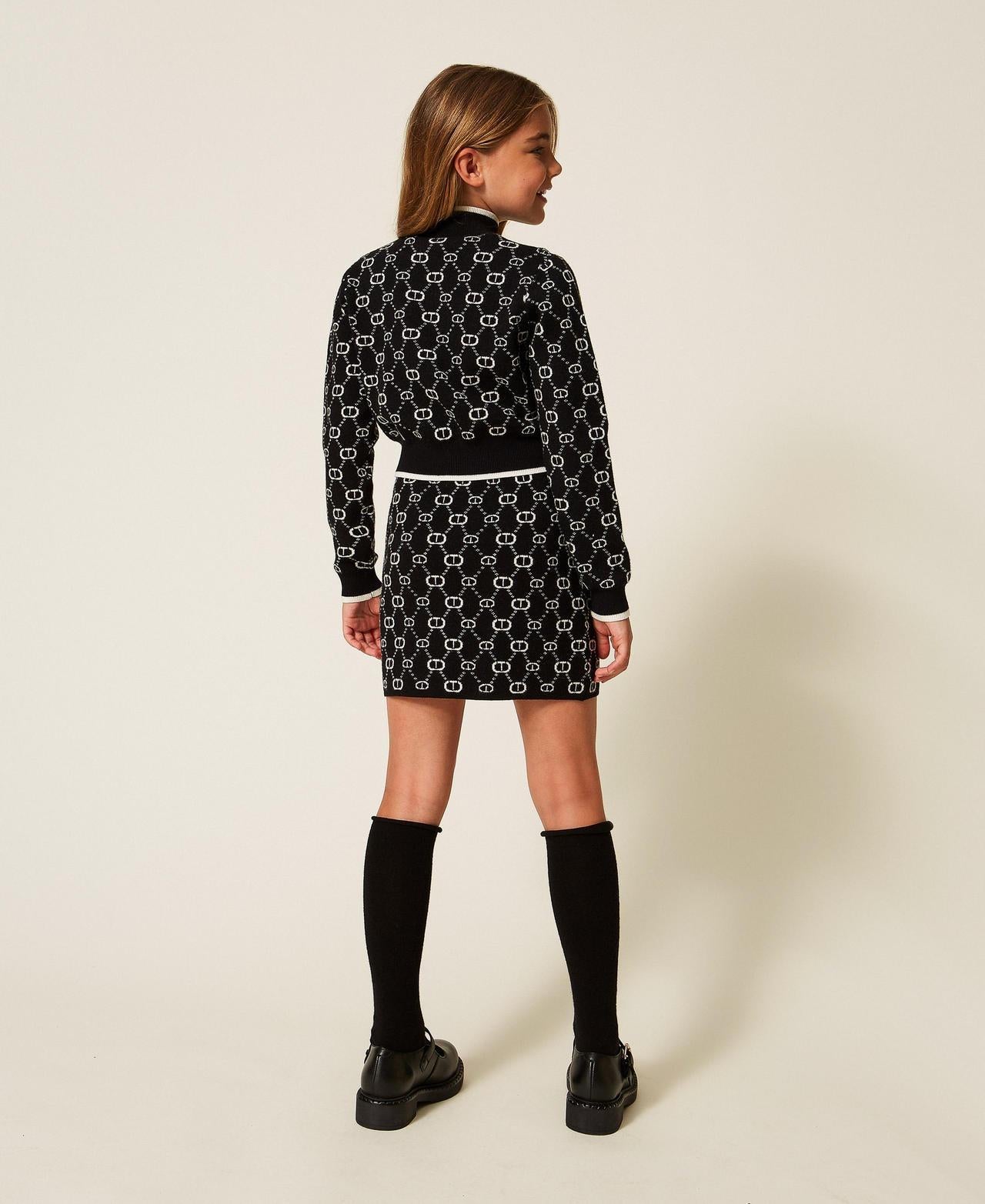completo con maglia e gonna 252GJ3022 12795 TWINSET GIRL 