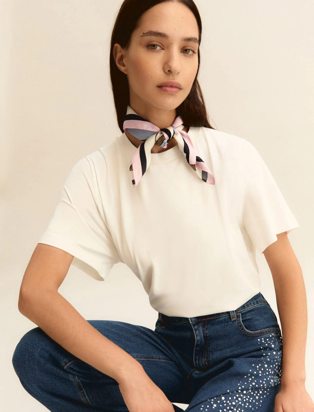 t-shirt con foulard EMMMAESTRO 001 EMME MARELLA 