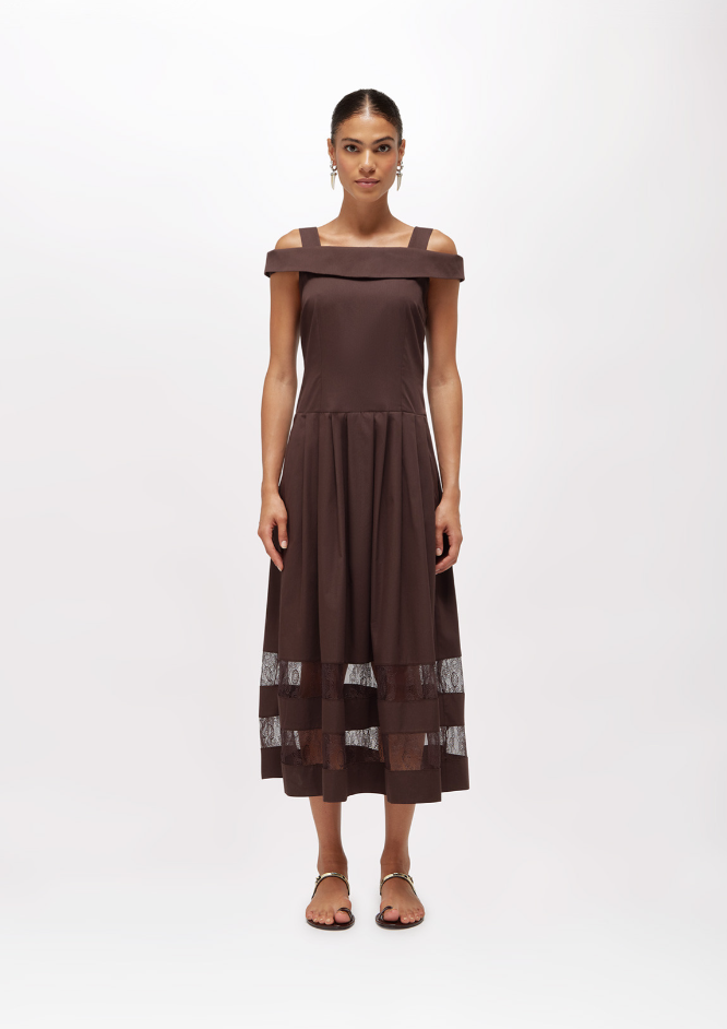 abito con inserti in pizzo RA6154T544A 90913 Blugirl 