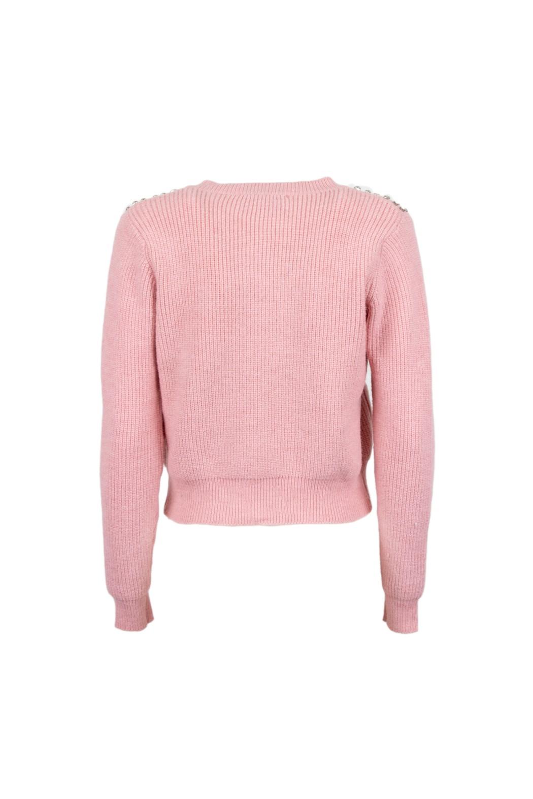cardigan con applicazioni LASA 060W5G8 ROSA ODI' ODI' 
