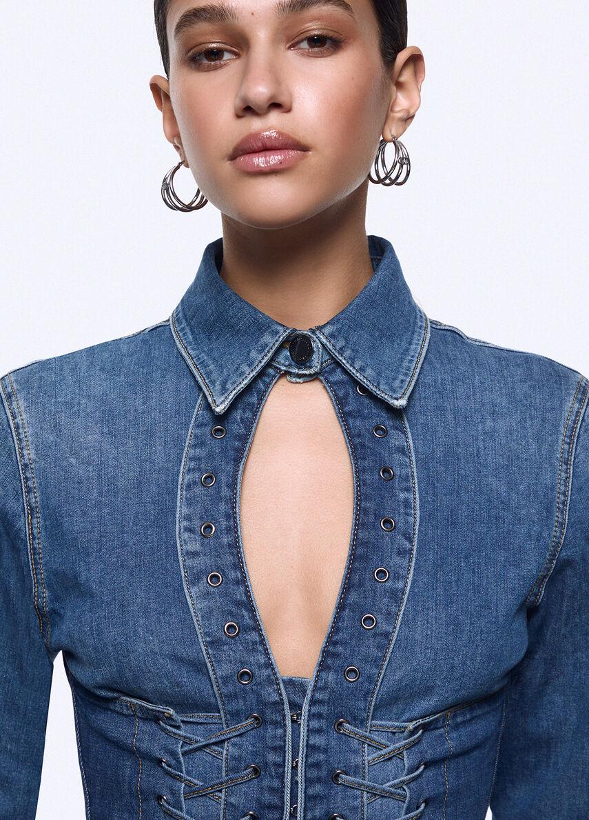 camicia in denim elodie capsule UA6507D0399 79157 LIU-JO CAPSULE ELODIE 