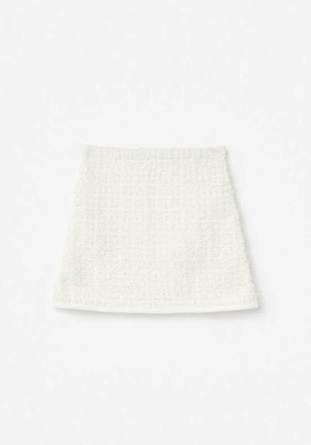 gonna in maglia 739SK-C CREAM SELF-PORTRAIT 