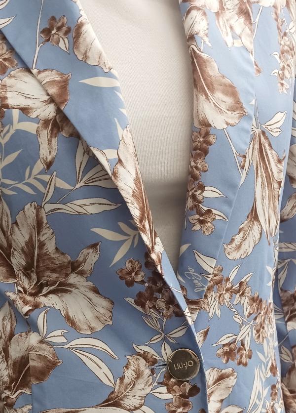giacca fiori WA6479T4853 P9502 LIU JO WHITE 